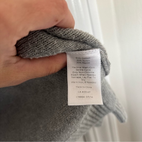 Talbots Gray Ski Sweater Size Extra Large - Picture 6 of 7